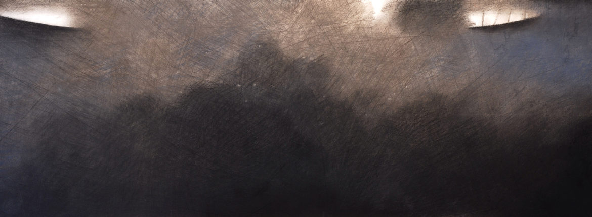 Distanza, 1998, Pastello su cartoncino, 250 x 700 mm.