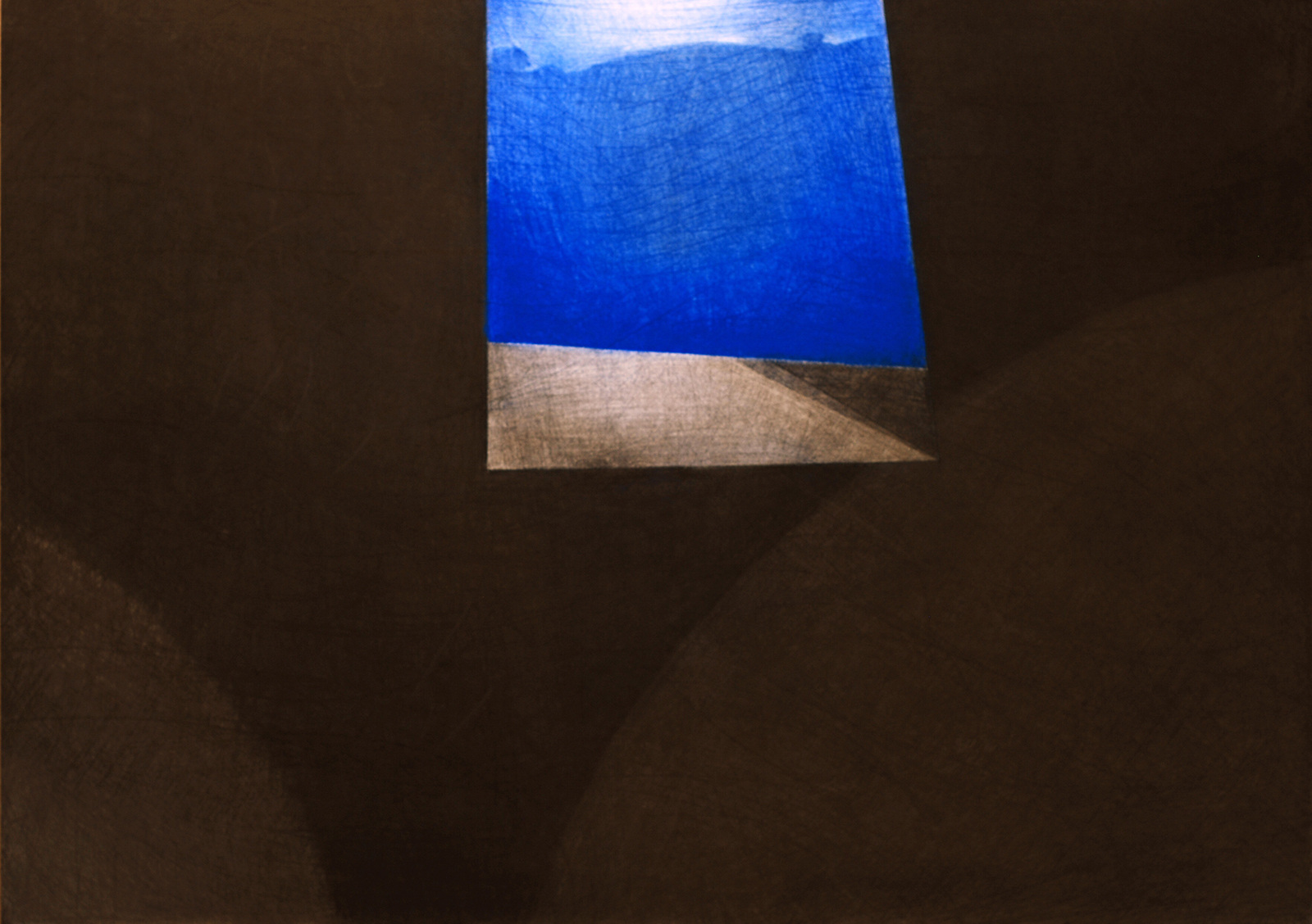 La soglia, 2005, Pastello su cartoncino, 365 x 510 mm.