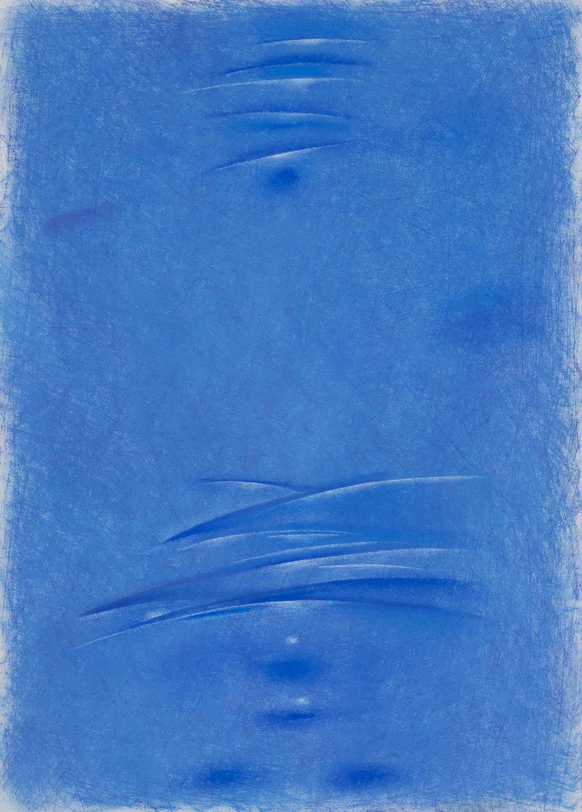 Mare verticale 1, 2010, pastello su cartoncino, cm. 51 x 36,5