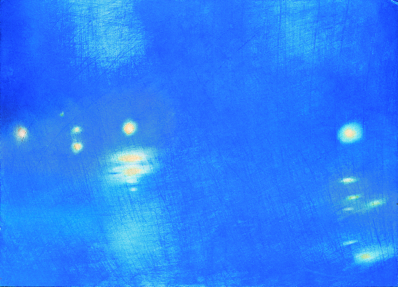Memoria d'acqua, 2000, pastello su cartoncino, 36'5 x 51 cm.
