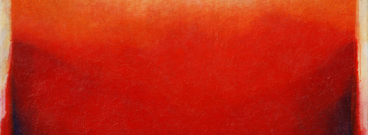 Rosso cadmio, 2009 acrilico e olio su tela 100 x 120 cm