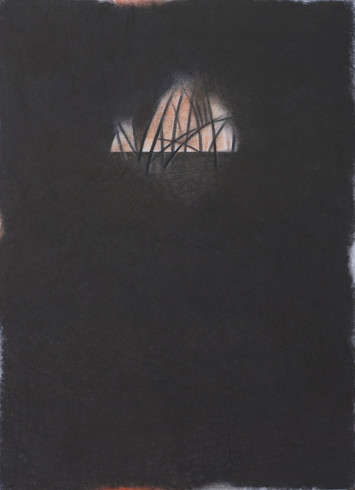 orizzonte ( notturno) 2014 pastello su cartoncino cm73x51